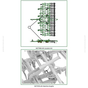 May include: Diagram of agricultural equipment with the text "XX4010 - Interconnect". The image includes a detailed illustration of the equipment's components, with labels and a close-up view of a specific part labeled "XX4010".