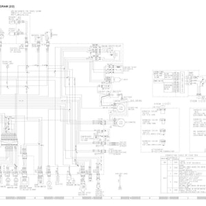 May include: A detailed electrical circuit diagram, printed in black and white. The diagram includes various components, wiring, and text labels. The title reads "ELECTRICAL CIRCUIT DIAGRAM (2/2)" with a serial number.