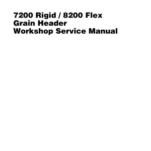 Massey ferguson 7200 Rigid 8200 flex Grain header Service Manual PDF | Workshop Repair | Instant Download image 10