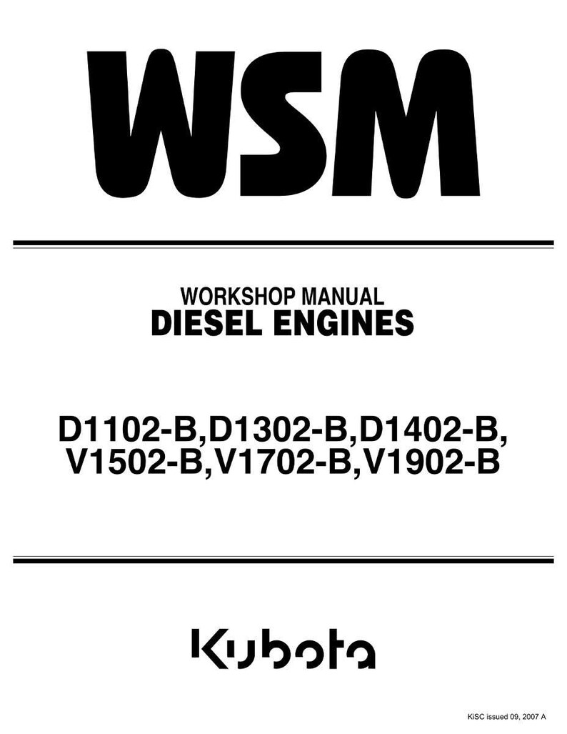 Kubota dieselmotor D1102-B, D1302-B, D1402-B, V1502-B, V1702-B, V1902-B Verkstadsmanual | Direkt PDF-nedladdning bild 1