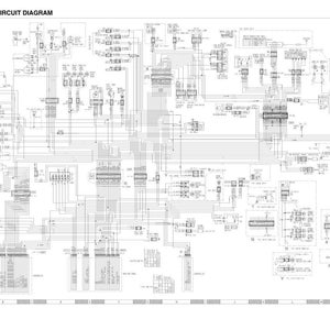 May include: A detailed electrical circuit diagram with the title "ELECTRICAL CIRCUIT DIAGRAM" at the top. The diagram is complex, featuring numerous lines, symbols, and text labels, all in black and white.