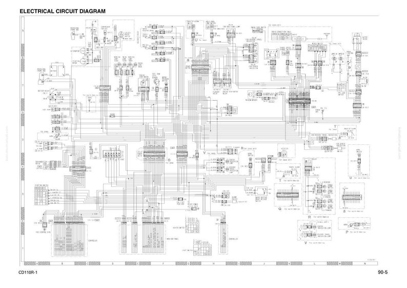 May include: A detailed electrical circuit diagram with the title "ELECTRICAL CIRCUIT DIAGRAM" at the top. The diagram is complex, featuring numerous lines, symbols, and text labels, all in black and white.