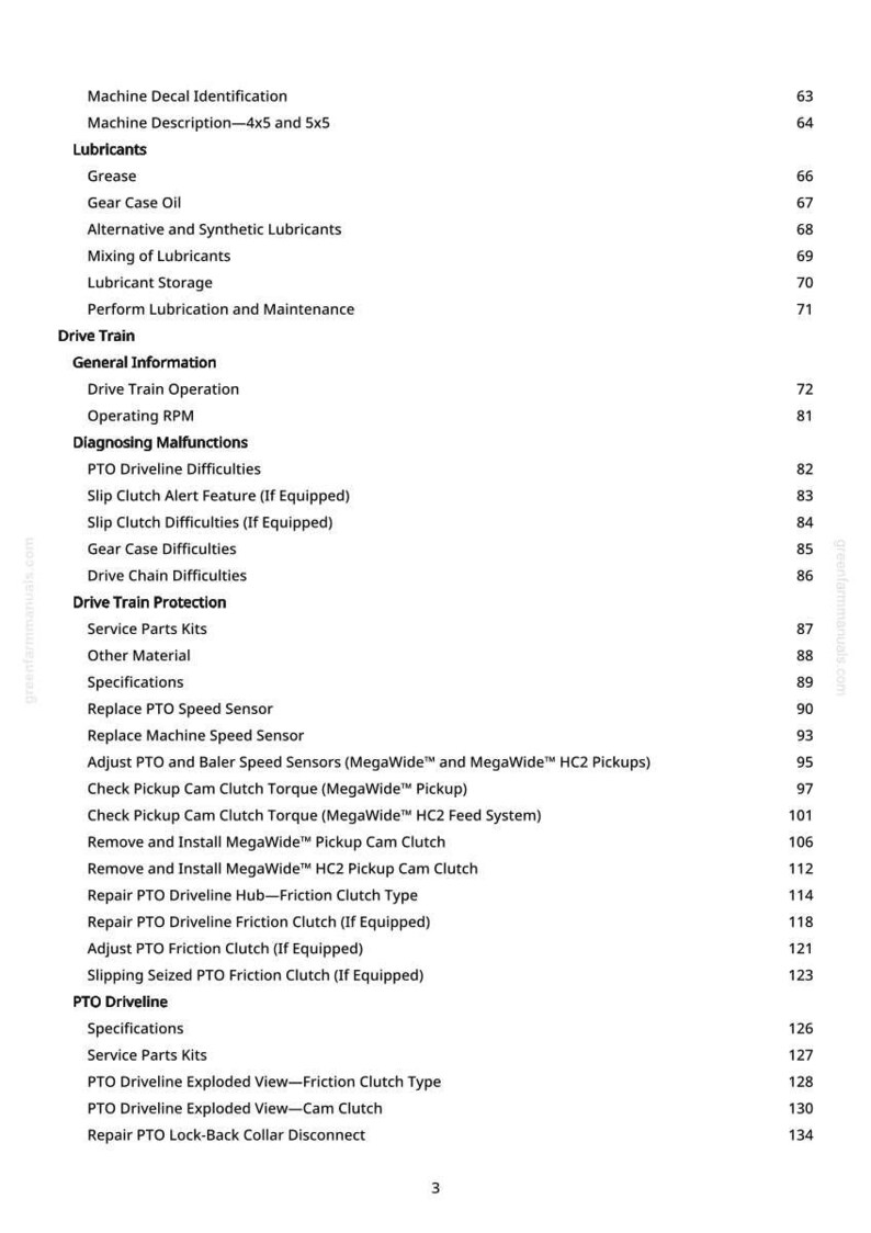 Teknisk manual för John Deere 450 M, 450 M förskärare och 550 M balpress i PDF-format | Direkt nedladdning bild 4