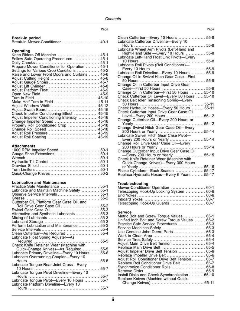 John Deere C300, C350 Mower Operator Manual PDF | Owners Guide | Instant Download image 4