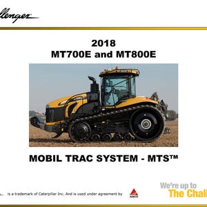 Challenger Mobil trac system Service Training Manual PDF | Training Guide | Instant Download image 2