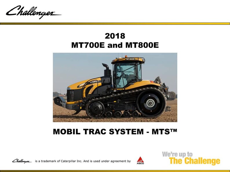 Challenger Mobil trac system Service Training Manual PDF | Training Guide | Instant Download image 2