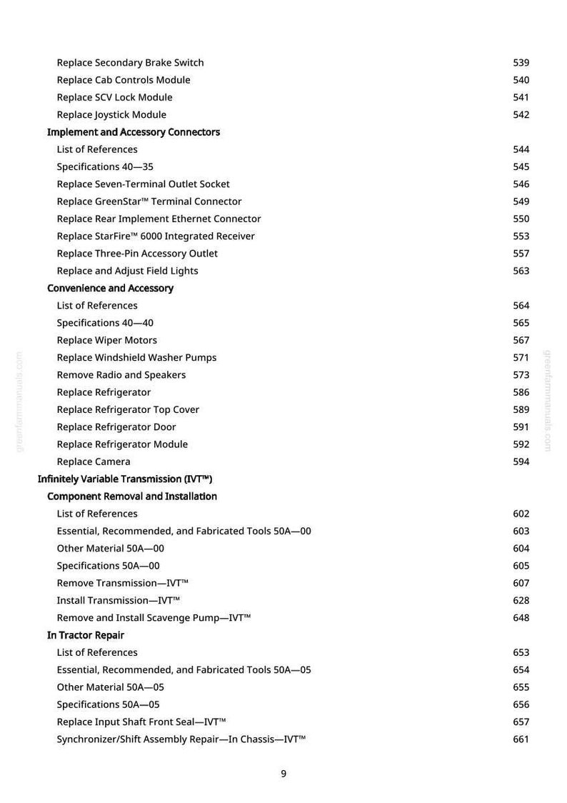 John Deere 8Rt 410, 8Rt 310, 8Rt 370, 8Rt 340 traktorreparationsmanual PDF | Serviceverkstad | Direktnedladdning bild 10