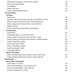 Manual de diagnóstico de tractores John Deere 5320N, 5420N, 5520N en formato PDF / Descarga instantánea imagen 3