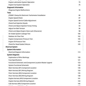 ジョンディア 27Czts、35Czts 油圧ショベル テストマニュアル PDF | 即時ダウンロード 画像 5