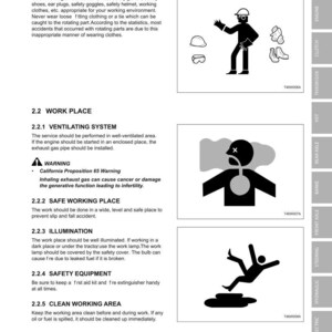 May include: A page from a safety manual titled "Safety First - Safety Tips." It features text and illustrations on safety gear, workplace safety, and equipment. The illustrations depict a person wearing safety gear and a person falling.
