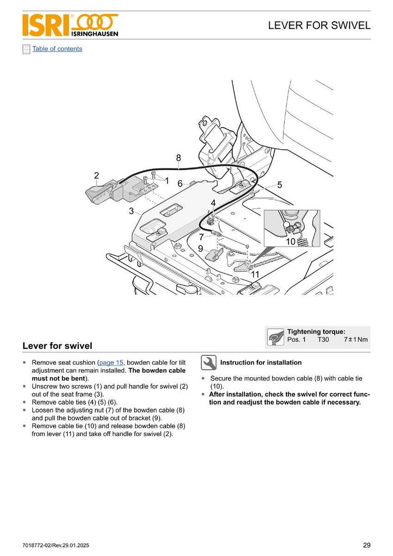 Isringhausen Ti premium Seat Workshop Manual PDF | Service Repair | Instant Download image 6