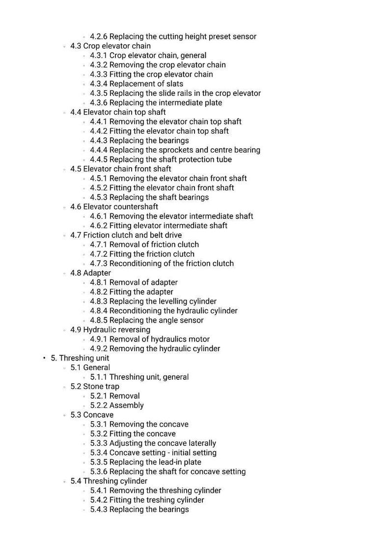 Massey ferguson 9380 9380Al delta auto level Combine Service Manual PDF | Workshop Repair | Instant Download image 4