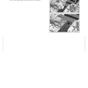 May include: Diagram from a manual showing the disassembly and assembly of a cylinder head. The image includes close-up views of mechanical components, with labels and part numbers. Text instructions are also included.
