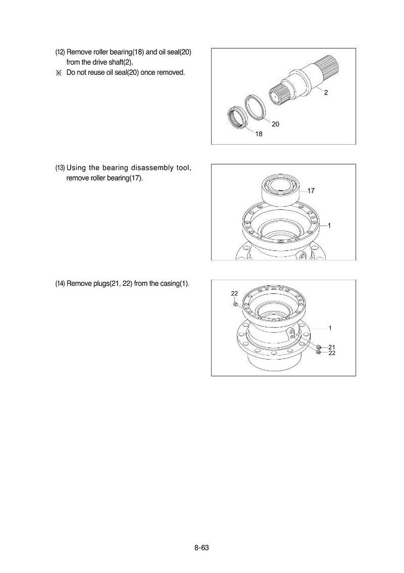 Manual de servicio de la excavadora de orugas HYUNDAI R140LC-7 / PDF / Descarga instantánea imagen 5
