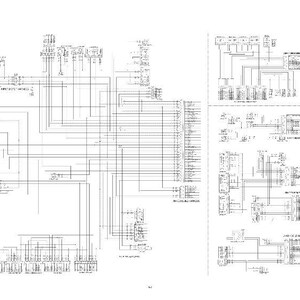 K&ouml;nnte beinhalten: Ein detailliertes Schwarz-Wei&szlig;-Diagramm von Stromkreisen mit zahlreichen Linien und Symbolen. Der Text "ELECTRIC CIRCUITS" steht oben. Das Diagramm ist komplex und zeigt verschiedene Komponenten und Verbindungen.