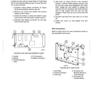 May include: Diagrams and instructions for the Expanded Memory Box (Version 1.00) On-Board Weighing System. Includes diagrams of the Payload Memory Card and End Plate, with numbered components and assembly steps.