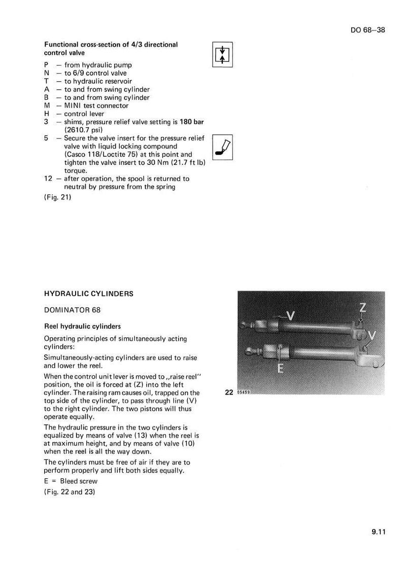 Manual de reparación en PDF para la cosechadora Claas Dominator 38, 48, 58 y 68 / Servicio de taller / Descarga instantánea imagen 10