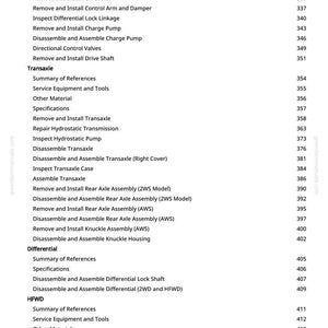 Pode incluir: Uma p&aacute;gina de manual com um &iacute;ndice. O texto inclui "Resumo das Refer&ecirc;ncias", "Especifica&ccedil;&otilde;es" e nomes de componentes mec&acirc;nicos. O n&uacute;mero da p&aacute;gina "6" &eacute; vis&iacute;vel na parte inferior.