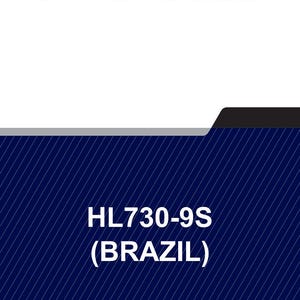 May include: A service manual with the text "SERVICE MANUAL" at the top. Below, the text "HL730-9S (BRAZIL)" is displayed on a dark blue background with white diagonal lines.