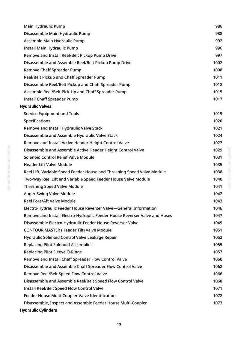 John Deere 9660 Cts Självgående Skördetröska Teknisk Manual Service PDF Verkstad Nedladdning bild 10