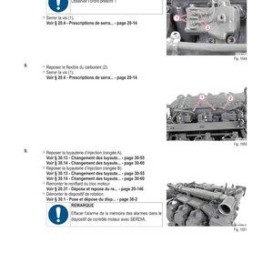 Puede incluir: Una p&aacute;gina de manual titulada "ACCESSOIRES MOTEUR" con diagramas e instrucciones para el mantenimiento del motor. Incluye texto en franc&eacute;s, diagramas de componentes del motor y advertencias. La p&aacute;gina est&aacute; numerada 30-281.