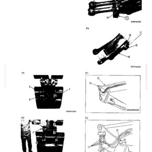 K&ouml;nnte beinhalten: Detaillierte schwarz-wei&szlig;e technische Zeichnung von Maschinenkomponenten. Das Diagramm enth&auml;lt verschiedene Ansichten von mechanischen Teilen, die mit Zahlen und Buchstaben zur Identifizierung beschriftet sind. Das Bild ist eine technische Illustration.