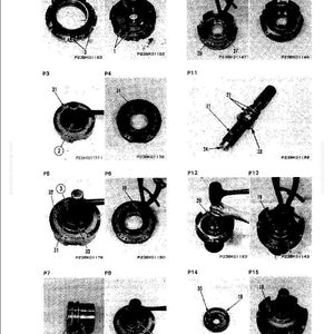 May include: An exploded diagram of various mechanical parts, including gears, rings, and a cylindrical component. The image is in black and white, with labels and part numbers. The parts are likely for machinery or a vehicle.