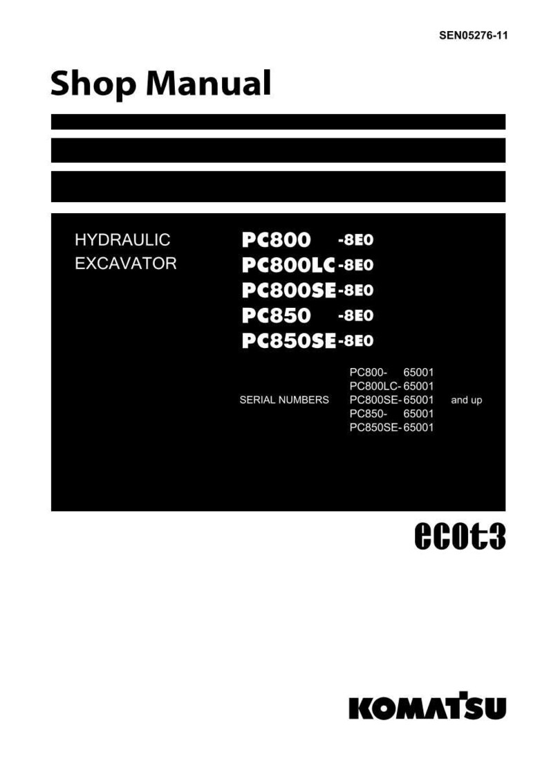 Komatsu PC800 PC850 Hydraulisk grävmaskin Servicemanual PDF bild 3