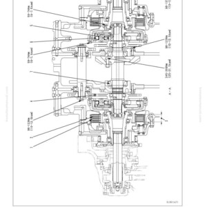 K&ouml;nnte beinhalten: Detaillierte technische Zeichnung einer Kegelradwelle mit HSS-Bremse. Das Diagramm enth&auml;lt Anmerkungen mit Messungen in Newtonmetern (Nm) und einen Abschnitt mit der Bezeichnung A-A. Der Text "STRUCTURE, FUNCTION AND MAINTENANCE STANDARD" steht oben.