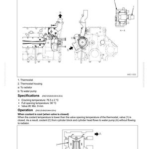 Peut inclure: Sch&eacute;ma technique d'un thermostat avec illustrations et sp&eacute;cifications d&eacute;taill&eacute;es. Comprend des composants &eacute;tiquet&eacute;s, une temp&eacute;rature de craquage de 76,5 &plusmn; 2 &deg;C, une temp&eacute;rature d'ouverture compl&egrave;te de 90 &deg;C et une lev&eacute;e de soupape de 9 mm minimum.