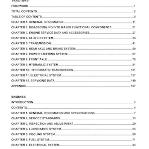 Massey ferguson 1520 1525 Compact tractor Service Manual PDF | Workshop Repair | Instant Download image 5