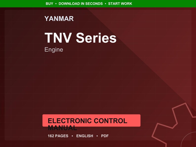 Yanmar Tnv-seriens motorsystemmanual PDF | Teknisk dokumentation | Direkt nedladdning bild 1