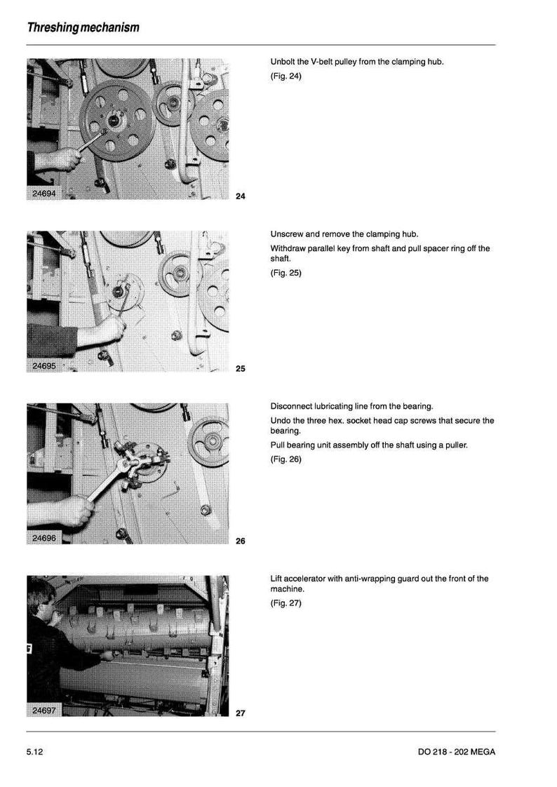 Claas Dominator mega 202 203 204 208 218 Combine Repair Manual PDF | Service Workshop | Instant Download image 4