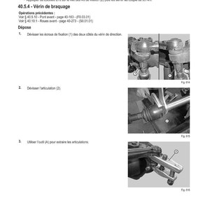 May include: A page from a manual titled "M&Eacute;THODE D'INTERVENTION" with instructions for vehicle repair. The page includes diagrams and text in French, detailing steps for disassembling and reassembling parts, including tightening bolts to specific torque values.