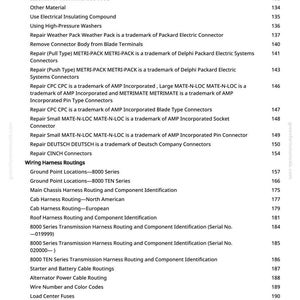 May include: A page from a manual detailing electrical components and wiring harness routings. The text includes information on connectors, repair procedures, and routing for various automotive systems. The page number is 4.