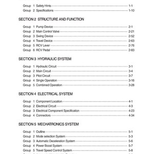 Manuale di servizio per escavatore cingolato HYUNDAI HX130A LCR / PDF / Download immediato immagine 1