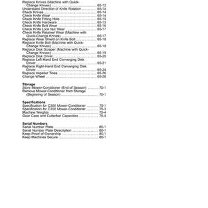John Deere C300, C350 Mower Operator Manual PDF | Owners Guide | Instant Download image 5