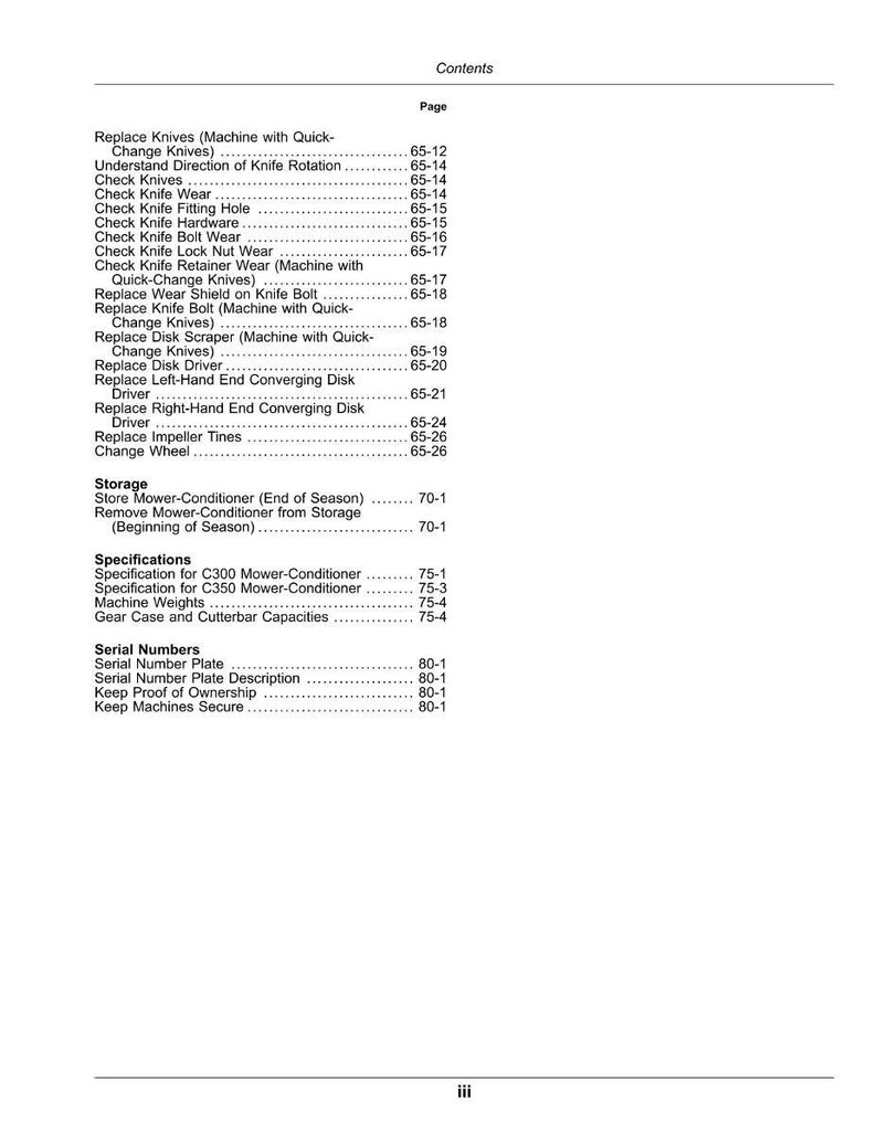 John Deere C300, C350 Mower Operator Manual PDF | Owners Guide | Instant Download image 5