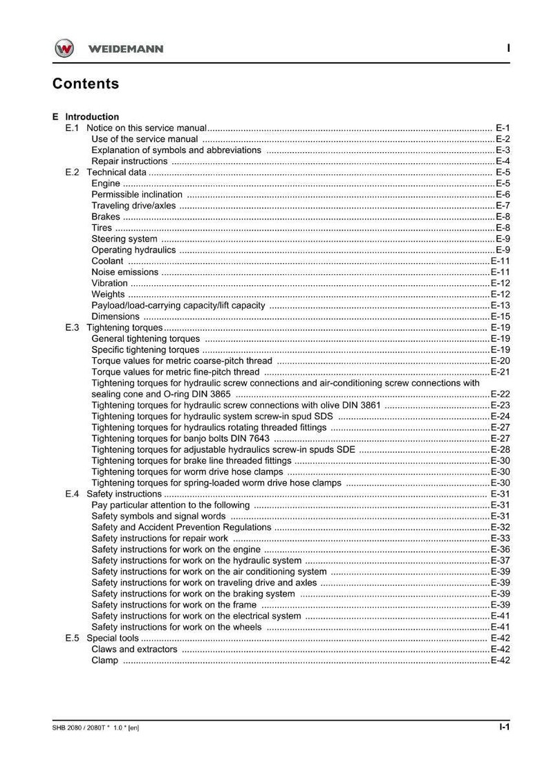 Weidemann 2080 2080T Radlader Service Anleitung PDF | Werkstattreparatur | Sofort Download Bild 3