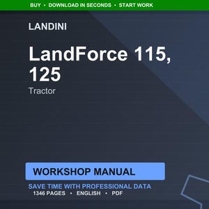 Landini LandForce 115-125 Traktor Verkstadsmanual PDF - FPT T3 bild 1