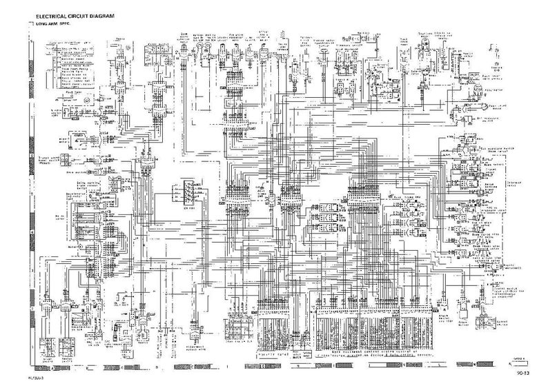 May include: A detailed electrical circuit diagram printed on white paper. The diagram features numerous lines, symbols, and text labels, illustrating the complex connections within an electrical system. The title "ELECTRICAL CIRCUIT DIAGRAM" is at the top.