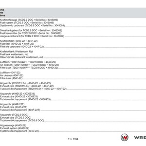 Weidemann 3080Lp ホイールローダー パーツマニュアル PDF | 図解カタログ | 即時ダウンロード 画像 11