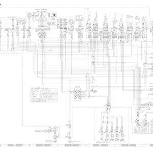 May include: An electrical circuit diagram with the title "Electrical circuit diagram" at the top. The diagram is a complex network of lines, symbols, and text, likely representing the wiring of a vehicle or machine.