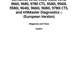 Op de afbeelding: Witte pagina met zwarte tekst. De tekst bevat een lijst met nummers en de zin "HillMaster Diagnostics -: (European Version)". De tekst bevat ook "Diagnosis and Tests" en "TM4937". Gepubliceerd op 16 februari 2016.