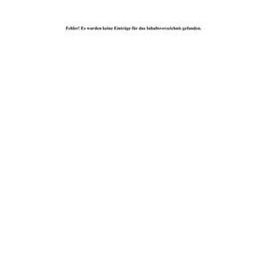 Puede incluir: Fondo blanco con el texto "Fehler! Es wurden keine Eintr&auml;ge f&uuml;r das Inhaltsverzeichnis gefunden."