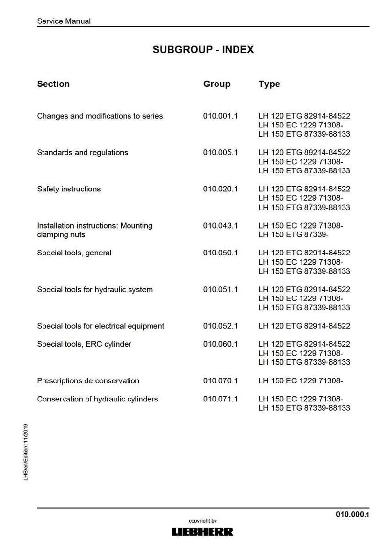 Liebherr Lh 150ec Bagger Service Anleitung PDF | Werkstattreparatur | Sofort Download Bild 7