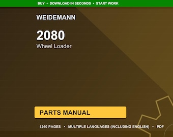 Weidemann 2080 Wheel loader Parts Manual PDF | Illustrated Catalog | Instant Download
