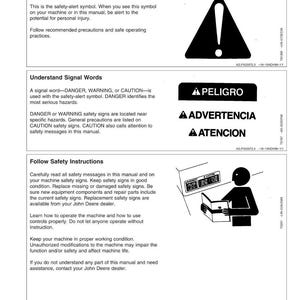 Pode incluir: Uma p&aacute;gina de um manual intitulada "Seguran&ccedil;a" com informa&ccedil;&otilde;es e instru&ccedil;&otilde;es de seguran&ccedil;a. Inclui o s&iacute;mbolo de alerta de seguran&ccedil;a, palavras de sinaliza&ccedil;&atilde;o como "PERIGO" e instru&ccedil;&otilde;es sobre a opera&ccedil;&atilde;o e manuten&ccedil;&atilde;o da m&aacute;quina. A p&aacute;gina &eacute; branca com texto e gr&aacute;ficos pretos.