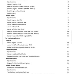 John Deere 7710, 7610, 7810 traktor reparationsmanual PDF | Serviceverkstad | Direkt nedladdning bild 4