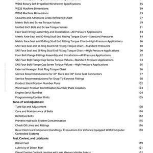 John Deere W235 W260, 500D, 500R, 525D, 530D, 536D, 994, 995 Roterande Självgående Strängläggare Reparationsmanual Pdf Ladda ner bild 2